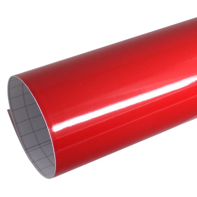Film vinyle covering rouge brillant métallisé 152x100cm thermoformable  adhesif